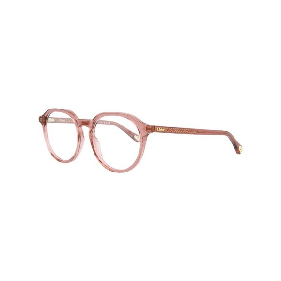 Chloé Round-Frame Bio Acetate Optical Frames Pink Womens - Picture 2 of 6